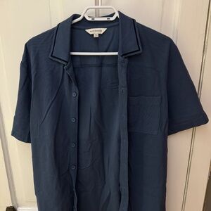 Club Monaco Pique Full Button Polo